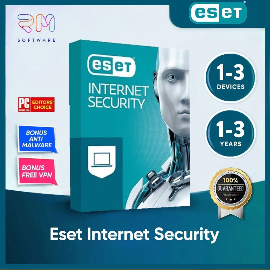 ESET Internet Security ORIGINAL 1 to 5 PC Device | 1 to 3 Year