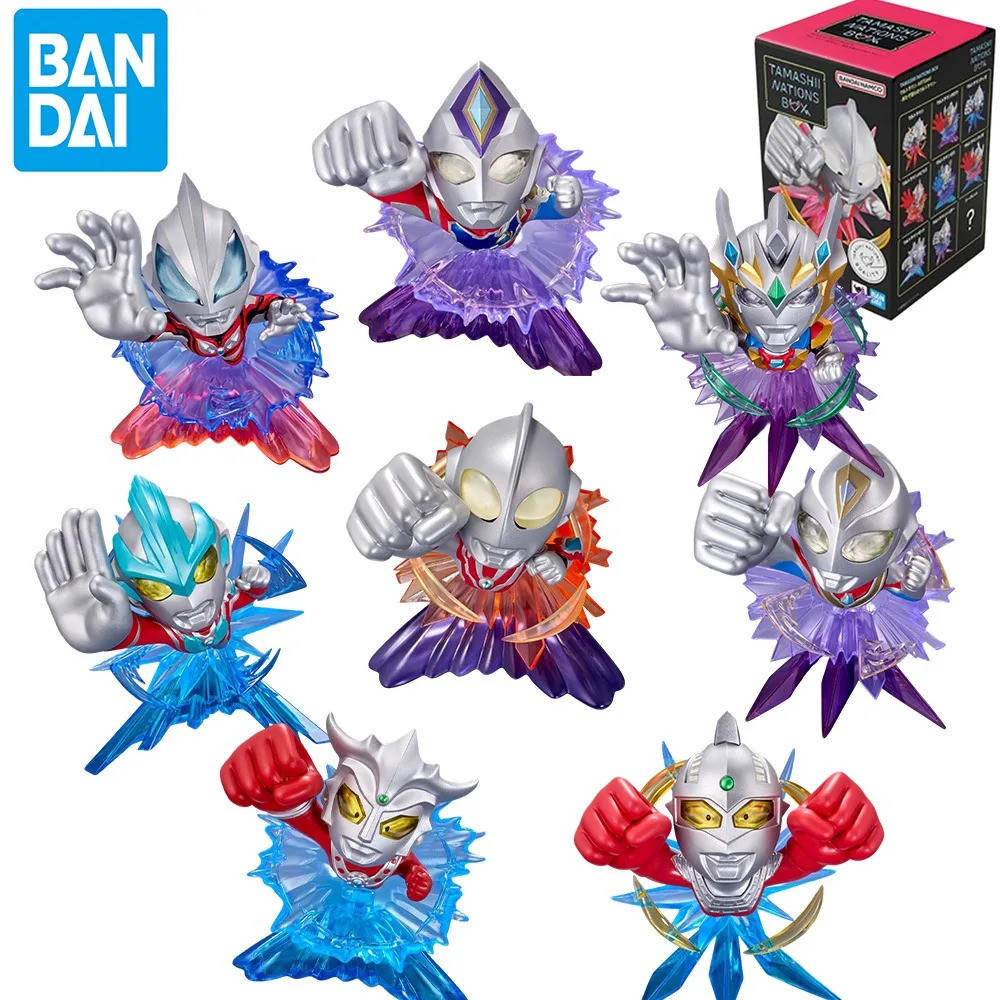 Bandai Ultraman รูป Z Trigger Taro Taiga Zero Tiga Mebius Leo Action Figure ของเล่นสําหรับของขวัญเด็
