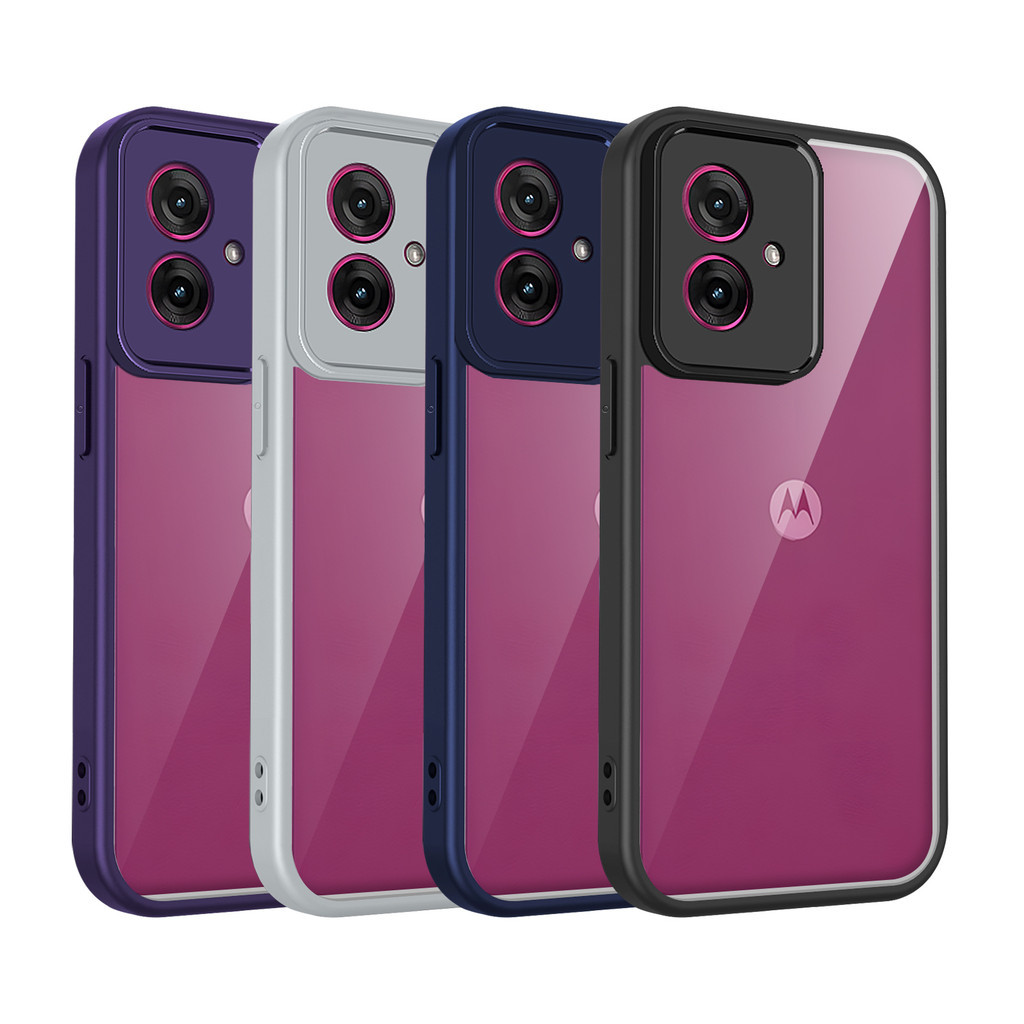 เคส Motorola Moto G55 5G ปลอก 6.49 นิ้วรุ่น XT2435-2 หรูหรา Frosted โปร่งใสสําหรับ Moto G55 5G เคสโท
