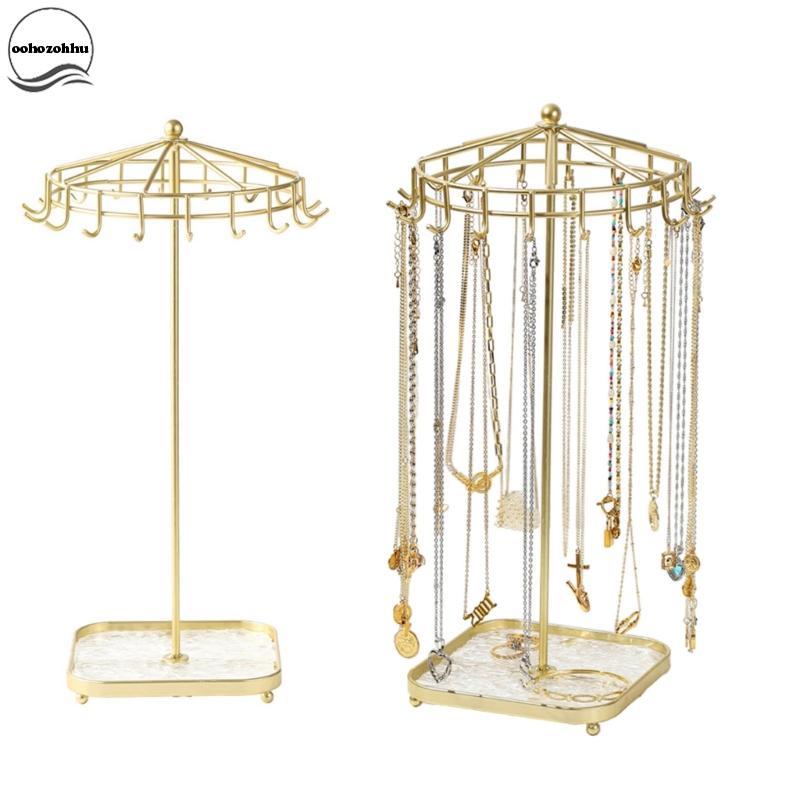 Ooh ประหยัดพื้นที่เครื่องประดับเครื่องประดับที่ถอดออกได้สร้อยคอผู้ถือสร้อยคอหรูหราสําหรับแสดงและจัดเ