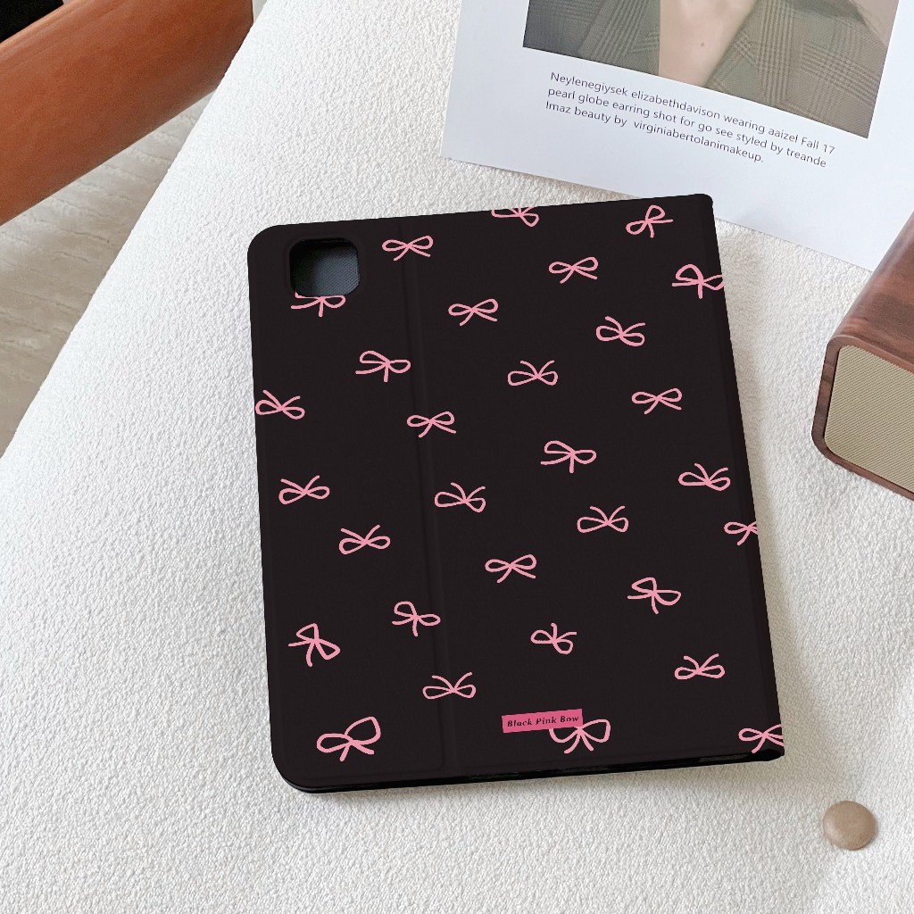 🔥จัดส่งภายใน24ชั่วโมง🔥 เคส For iPad Air7/6 pro13 Air5 Air7 13 โบว์สีชมพู เคสไอแพด gen11 Pro12.9 gen6 Gen9 10 mini7 6 5 4 - รูปที่ 2