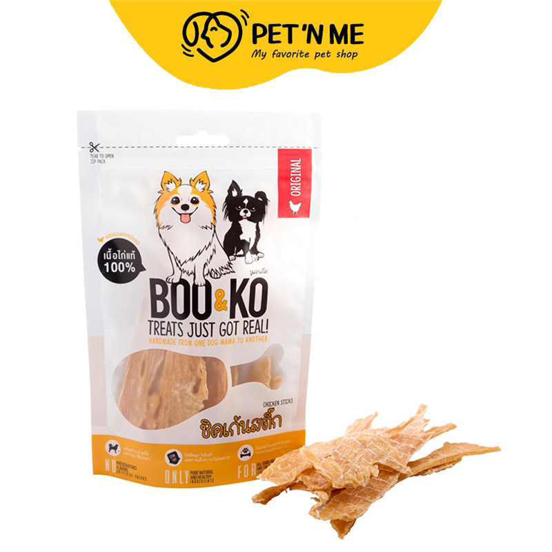 [จัดส่งจากคลัง] BOO AND KO บูแอนด์โคเนื้ออกไก่อบแห้งแบบแท่ง 60กรัม [8857125938013]