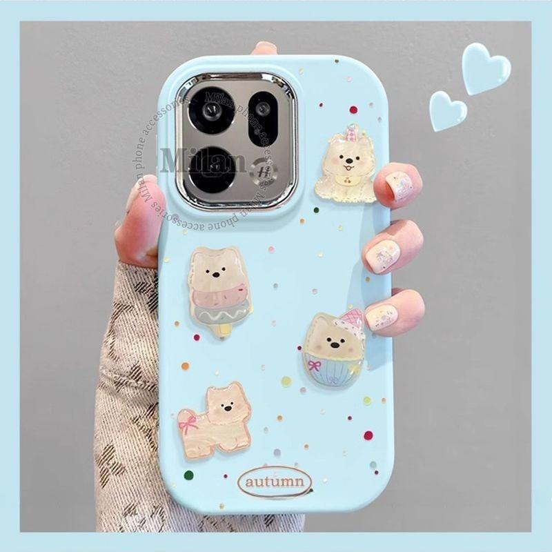 เคส OPPO Find X9 เคส OPPO Find X9 Pro เคสโทรศัพท์มือถือ Four Puppy กันกระแทกแบบสามมิติ