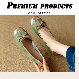 [Size35-42]Korean School flat shoes for women Round-toed doll shoes for daily work commutes