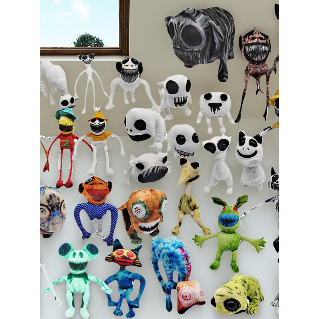 jurassicworld robox ของเล่น ตุ๊กตาตุ๊กตาตุ๊กตาสวนสัตว์พิการมีรูปทรงมอนสเตอร์ที่แตกต่างกัน ZoonomalyP