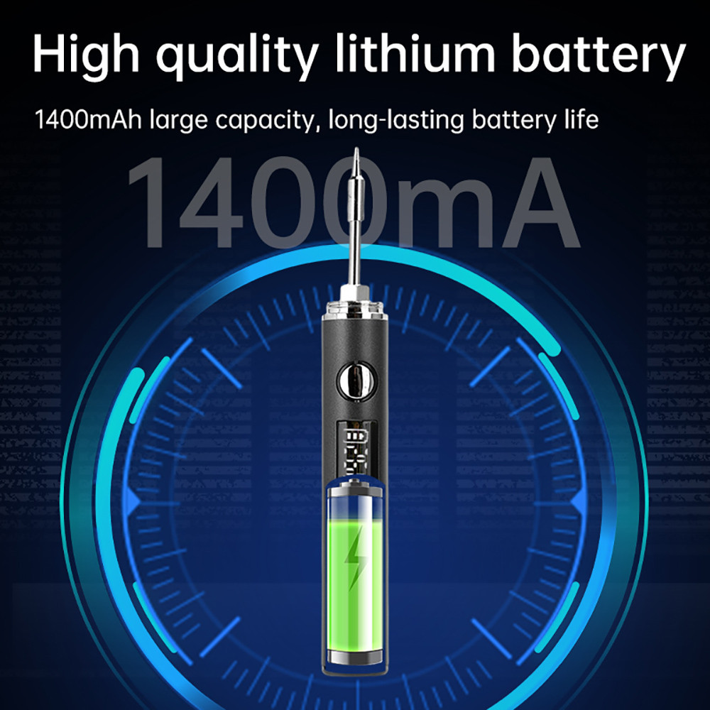 pcbfun หัวบัดกรี USB Type-C พกพา 5 ระดับปรับอุณหภูมิ 260-420°C สำหรับซ่อมบอร์ดอิเล็กทรอนิกส์ งาน DIY - รูปที่ 2