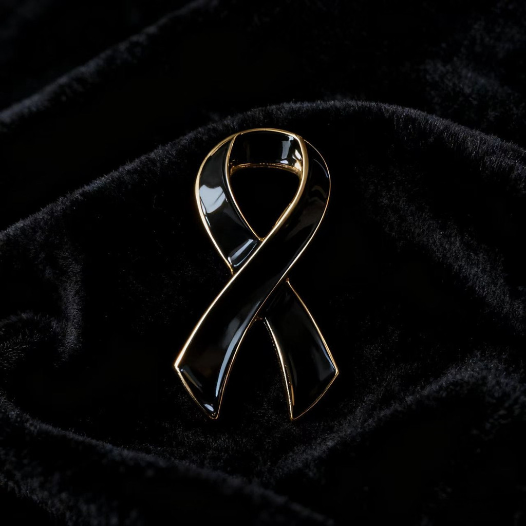 【COD】เข็มกลัดริบบิ้นดำ เข็มกลัดริบบิ้นดำ งานศพ ของที่ระลึก ราคาถูก จัดส่งจากกรุงเทพฯ