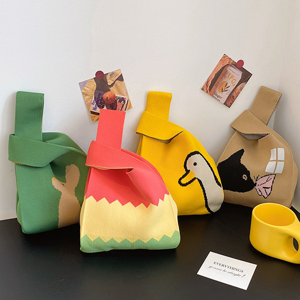 กระเป๋าปัก kappa bkk กระเป๋าถือเฉพาะกระเป๋าผู้หญิงกระเป๋าสะพายข้างกระเป๋าสะพายลายสีตัดกันสามารถตั้งโ