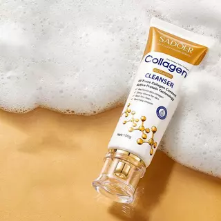 [ซื้อ 1 แถม 2] โฟมล้างหน้าคอลลาเจน COLLAGEN คลีนเซอร์ เนื้อโฟมละเอียด ล้างออกอย่างล้ำลึก ชุ่มชื่น 100g การควบคุมความมัน