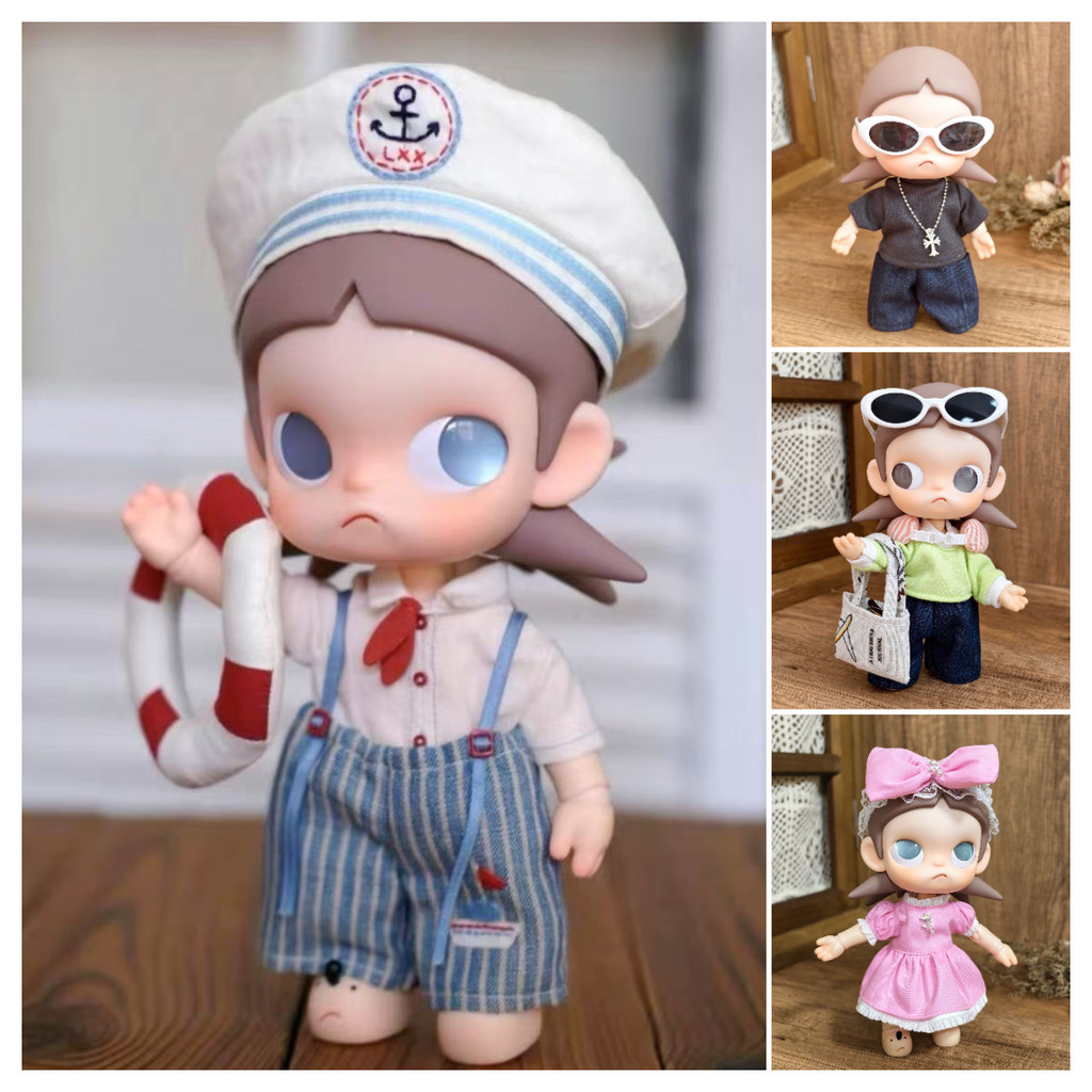 20 ซม.Zsiga Heading ไปข้างหน้า Navy ชุด 1/8 bjd Gazi น้องสาวเสื้อผ้าเด็กการ์ตูนตุ๊กตาเสื้อยืดกางเกงยีนส์เสื้อผ้าอุปกรณ์เสริมตุ๊กตาเสื้อผ้าเปลี่ยนเสื้อผ้า