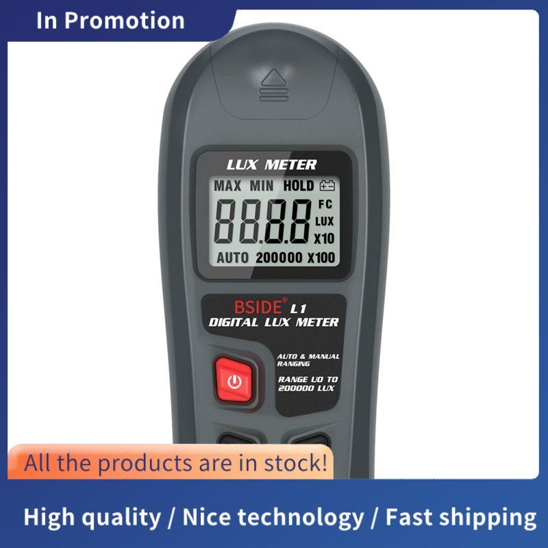 L1 Lux Meter Digital Illuminometer 0-200,000lux LCD Pocket Light Meter Lux/FC วัดเครื่องทดสอบ Sensor