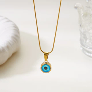 สร้อยคอสแตนเลส Twisted Chain กันภัย charm ขนาดเล็ก สวยงาม เป็นของขวัญสำหรับผู้หญิง และยัง hypoallergenic อีกด้วย