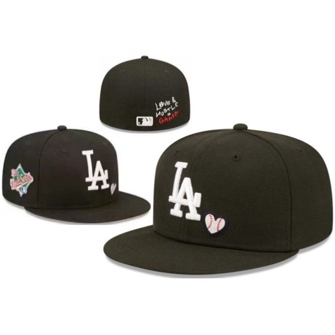 Caps New Era MLB Los Angeles Dodgers สำหรับผู้ชายและผู้หญิง สไตล์Hip Hop หมวกกีฬาแฟชั่น