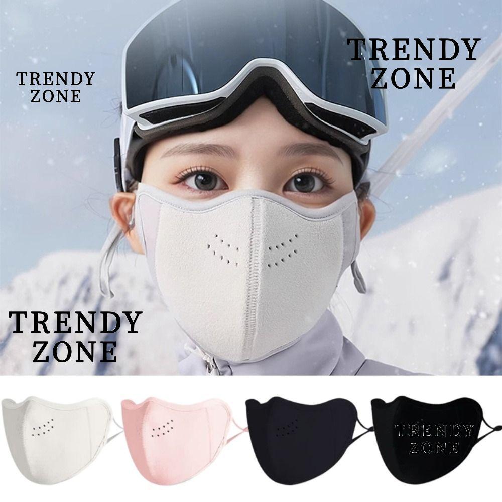 TRENDYZONE หน้ากากทอร์มาลีนสำหรับฤดูหนาว ป้องกันลมและระบายอากาศได้ดี เหมาะสำหรับการขี่จักรยานและสกี