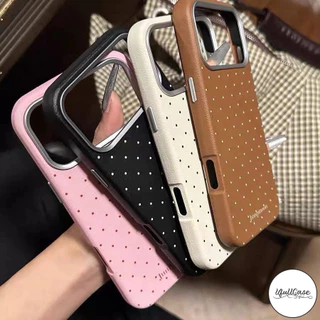 เคสไอโฟน17 สำหรับ IPhone 11 17 Air 15 13 16 12 Pro Max 15 14 16 Plus XR X XS SE 2 3 แฟชั่นนำโชค จุดแดง เนื้อหนัง ปกอ่อน