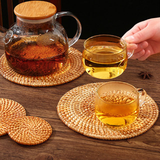 COD แผ่นรองแก้ว แผ่นรองหวาย แผ่นรองแก้วหวาย กันความร้อน หวาย…