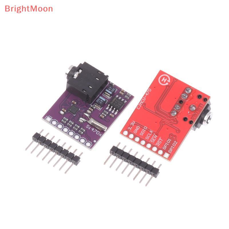 BrightMoon Si4703 โมดูลรับสัญญาณวิทยุ FM พร้อมอินเทอร์เฟซ RDS I2C 3.3V สําหรับ Arduino ESP32 DIY โคร
