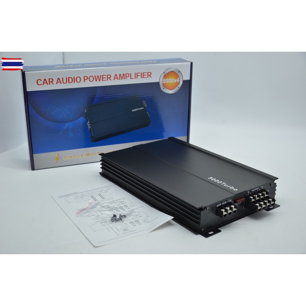 พาวเวอร์แอมป์ 4ch แอมป์รถยนต์ เอี 4CH  รุ่นZAGATO 4CH AB 5000w