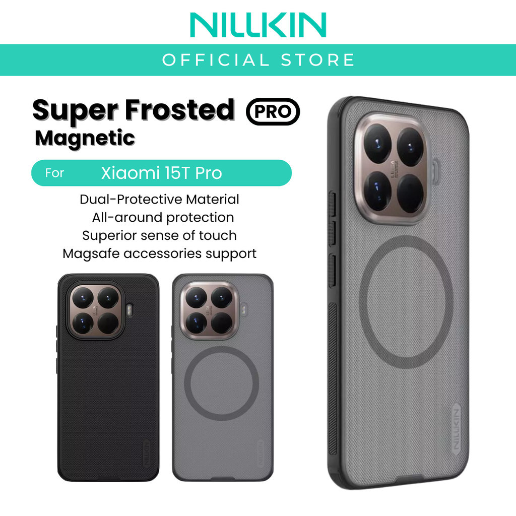 เคสแม่เหล็ก Nillkin Super Frosted Pro สําหรับเคสโทรศัพท์พื้นผิวด้าน Xiaomi 15T/15T Pro