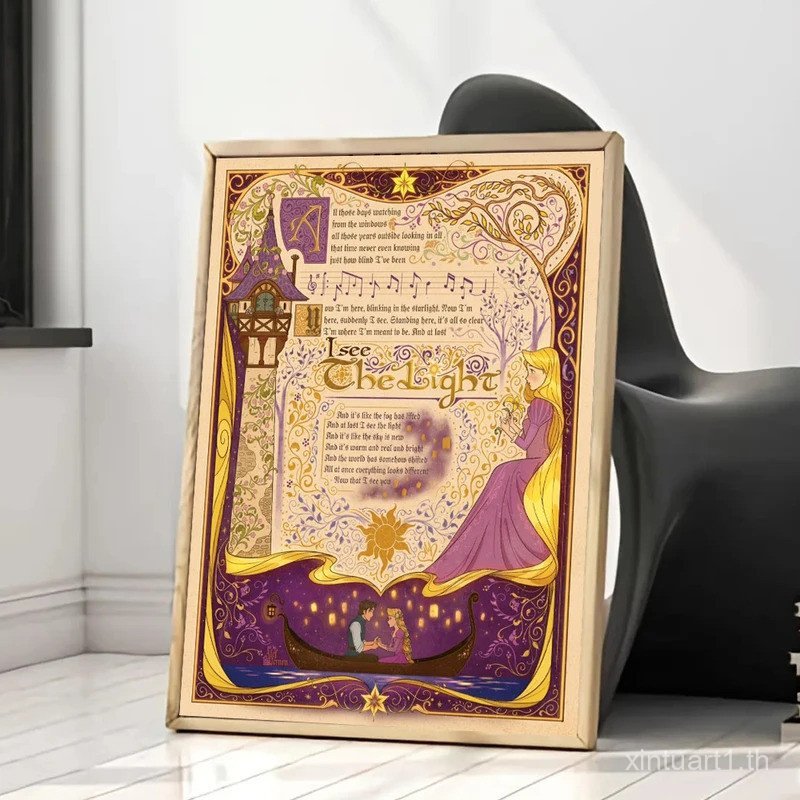 Disney Princess โปสเตอร์การ์ตูน Little Mermaid รูปที่ 3