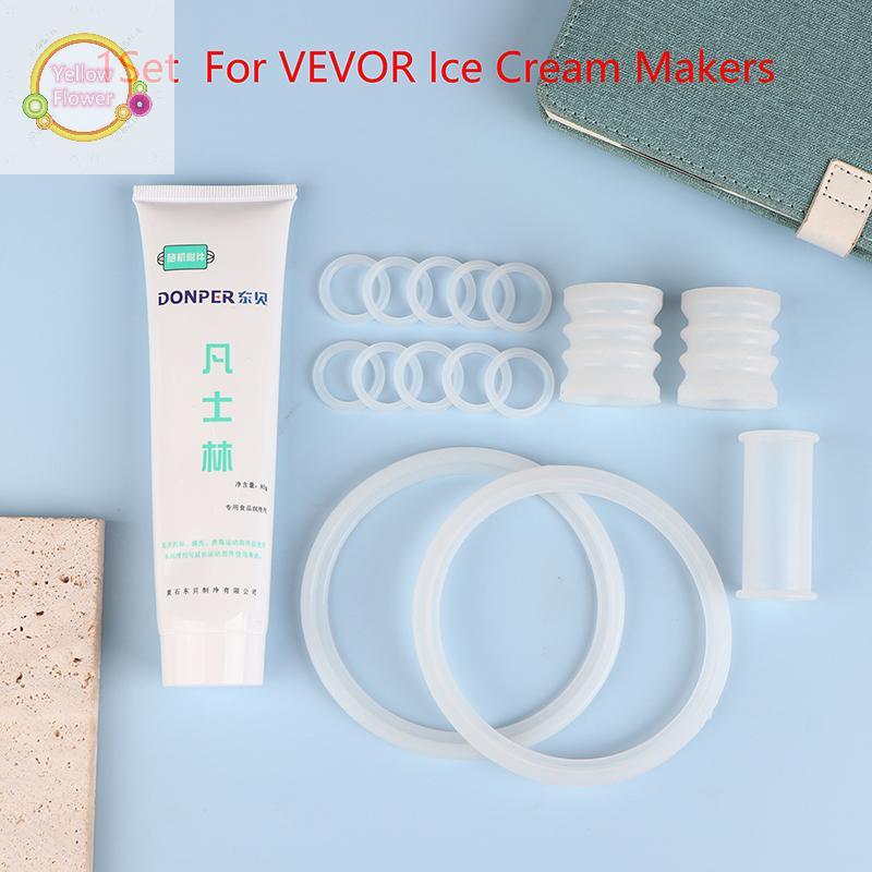 YellowFlower อะไหล่สําหรับ VEVOR เครื่องทําไอศกรีมซิลิโคนซีลแหวนหลอดส่วนประกอบ Soft Serve เครื่องไอศ