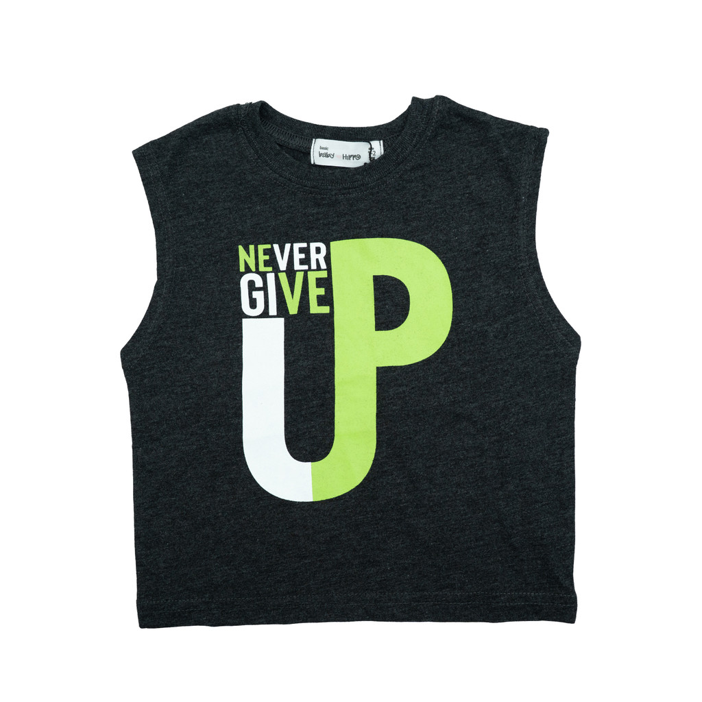 B.HIPPO S/LESS TOP (HTT0625-10091) - NEVER GIVE UP