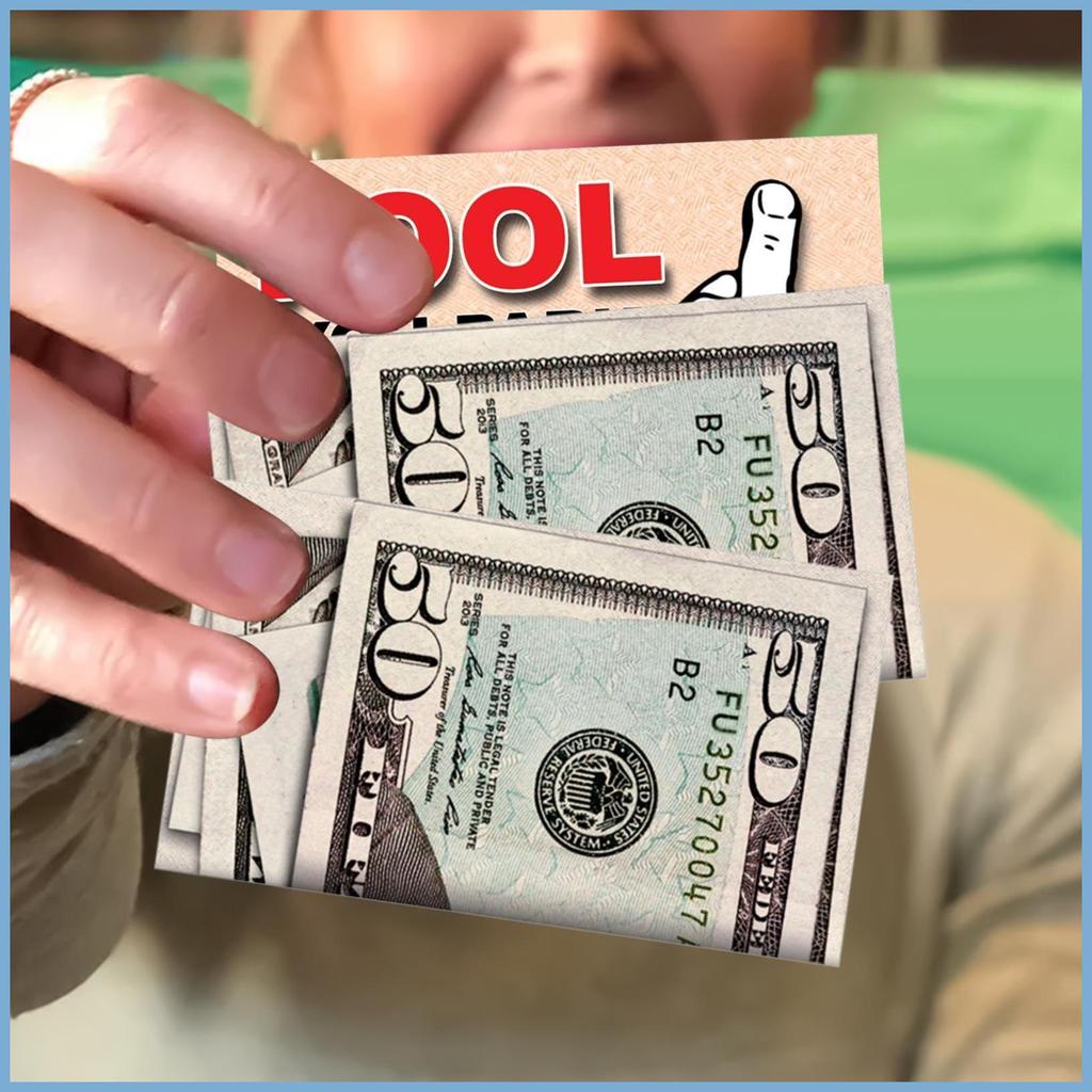 50 Dollar Bad การ์ดจอดรถ Kidding Tickets สําหรับที่จอดรถ 50 ชิ้นการ์ดเล่นตลกแบบพกพาสําหรับยานพาหนะกิ