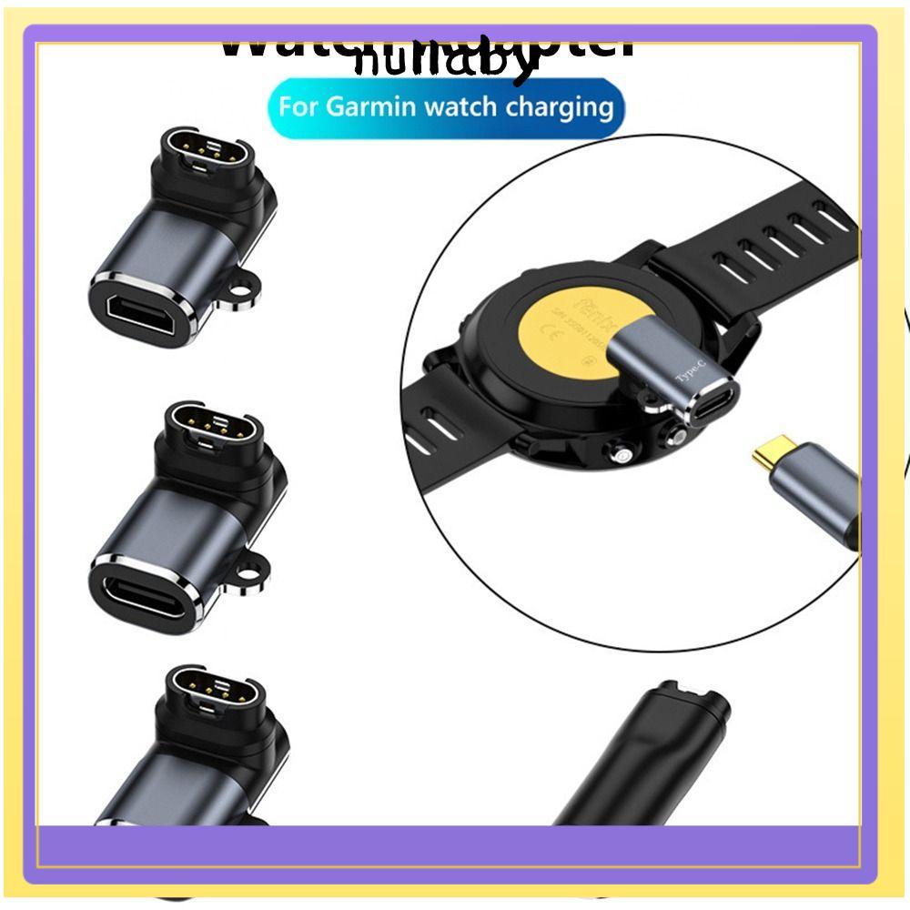 NULLABY ชาร์จแปลงข้อมูลสายสมาร์ทวอท์ช USB หญิงสําหรับ Fenix 7 7S 7X 6 6S 6X 5 5S 5X Venu 2S