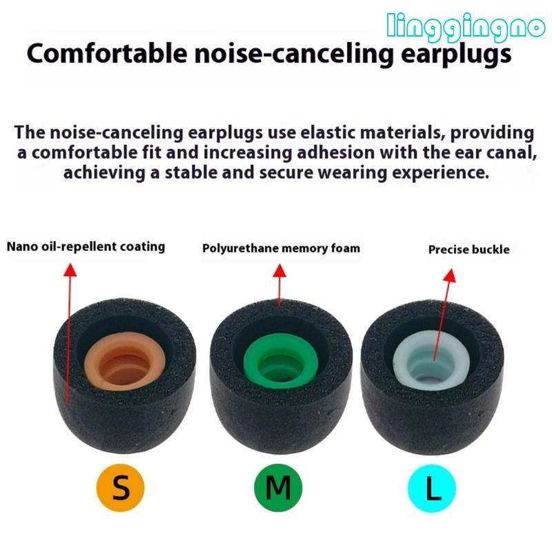 RR Memory Foam Earbud Covers Eartips สําหรับหูฟัง XM4 การแยกเสียงรบกวน
