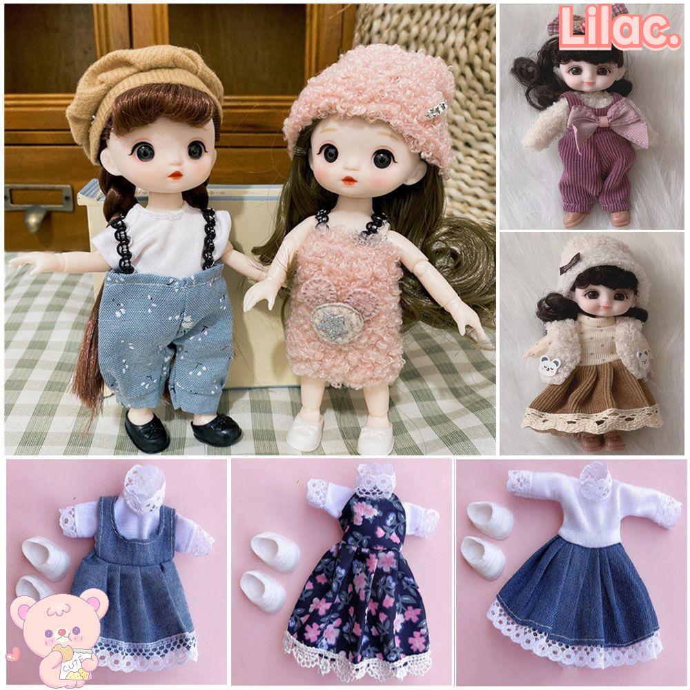 LIILACC ตุ๊กตาสัตว์ชุดสําหรับ Ob11 Gsc Obitsu 11 Ob11 อุปกรณ์เสริม 16 ~ 17 ซม.ตุ๊กตาชุด