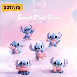กล่องสุ่ม 1 กล่อง /52TOYS Disney Stitch Warm Pink Blind Box Stitch Figurine Ornament Trendy Toy Orna
