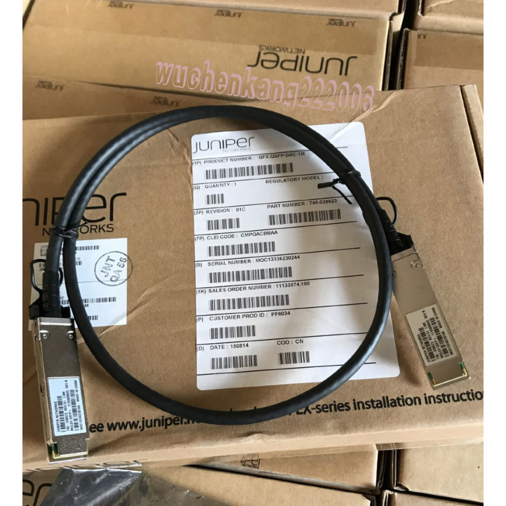 Original JUNIPER JUNIPER QFX-QSFP-DAC-1M/3M QSFP+40G สายสวิตช์ซ้อน