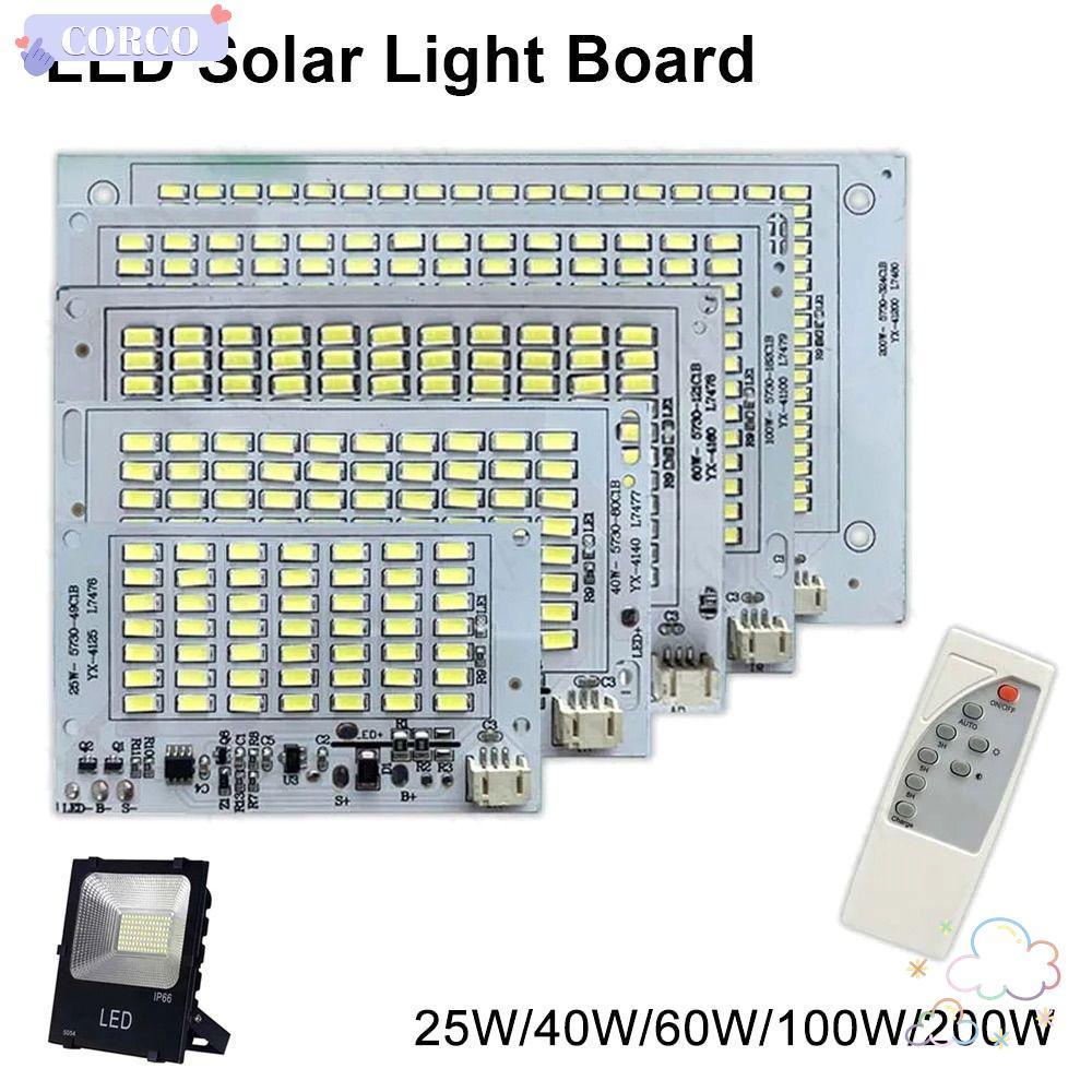 CORCO 1 ชิ้นไฟ LED, SMD5730 25/40/60/100/250 วัตต์แหล่งกําเนิดแสงแผง, พร้อมรีโมทคอนโทรลแสงสีขาวความสว่างสูงรีโมทคอนโทรล Floodlight