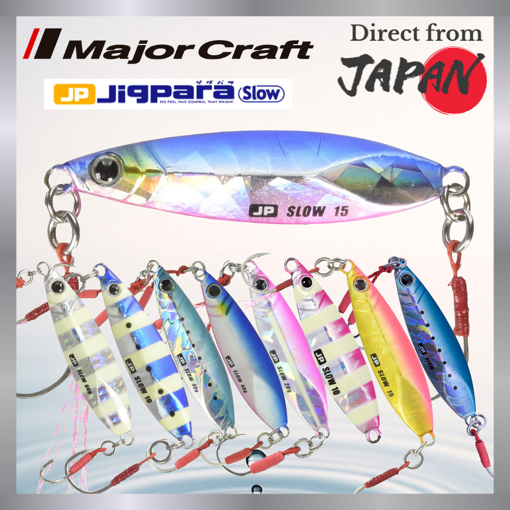 เหยื่อตกปลาโลหะ Major Craft Metal Jigpara Shore Slow รุ่น #04 สีฟ้าชมพู JPSLOW-20