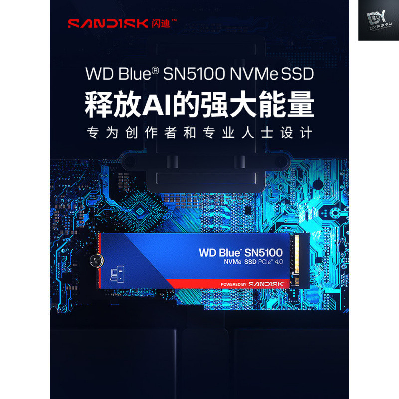 DIY FOR YOU Sandi WD SN5100 Solid State Drive 1TB M.2 อินเทอร์เฟซสูง 7100MB ความเร็วสูง 2T SN5000