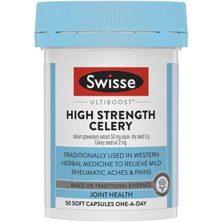 Swisse Celery 5000mg 50 Capsules เมล็ดผักชีฝรั่งสกัด คื่นช่าย ขึ้นค่าย คื่นฉ่าย