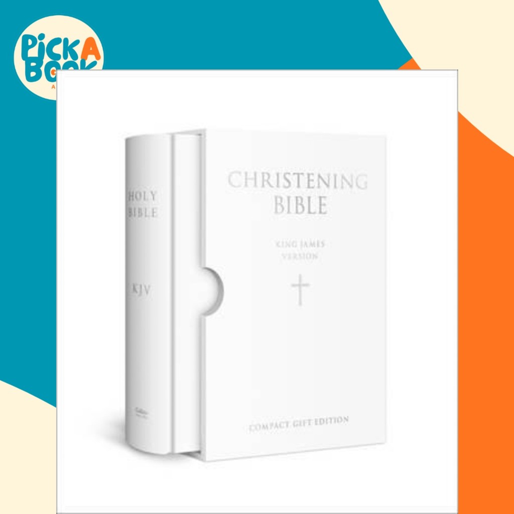 HOLY BIBLE: King James Version (KJV) White Compact Christening Edition โดย Collins KJV Bibles (ฉบับส