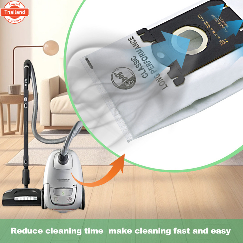 ถุงเก็ฝุ่นS-bags 5ชิ้น สำหรั philips electrolux รุ่นFC8202 9130 HR8375