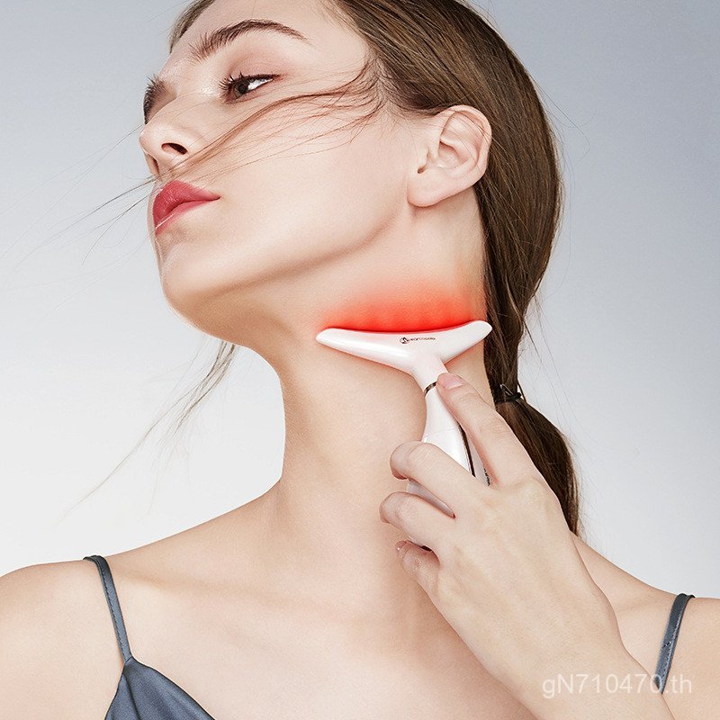 ยกกระชับใบหน้าจางหายริ้วคอเส้นเครื่องมือความงามฟื้นฟูผิวเครื่องมือกฎหมายเส้นนวดโฟตอนครัวเรือน มีประโ