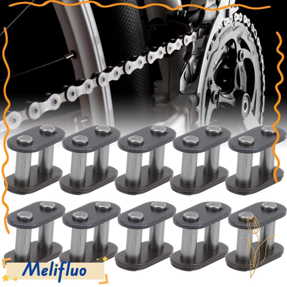 MELIFLUO 10PCS Master Connecting Link,สีเทาเหล็กT8F Chain Master Link,ทนทานน้ําหนักเบาเชื่อมต่อMini 
