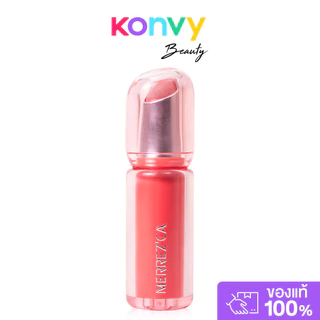 Merrezca Crystal Moist Lip 3.6g #01 Pink Burst เมอร์เรซกา ลิปลูกแก้ว ฉ่ำวาวเล่นแสง ปากสวยอิ่มน้ำ.