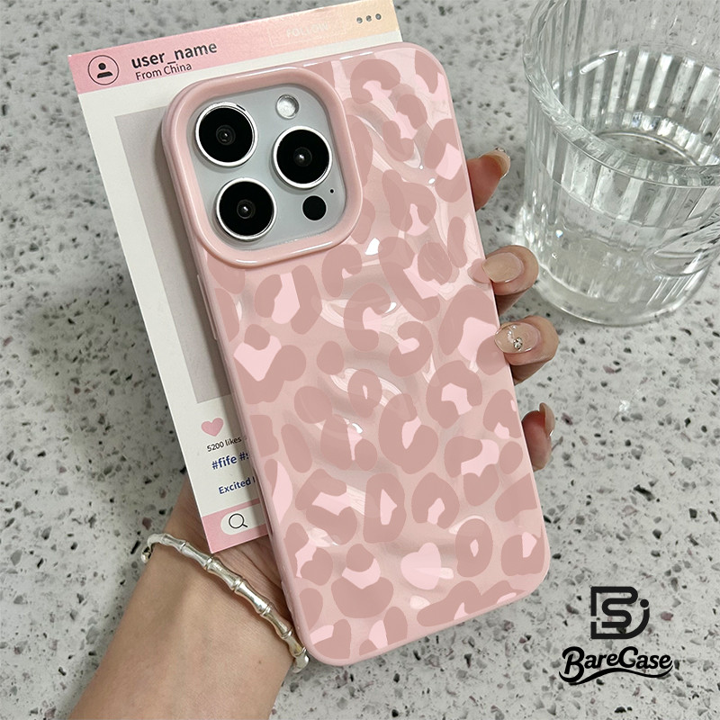 เคสไอโฟน สำหรับ for IPhone 15 11 16 17 13 14 12 Pro Max XR X XS MAX  6 7 Plus เคสลายเสือดาวหวานๆ ของแบรนด์สุดเทรนดี้