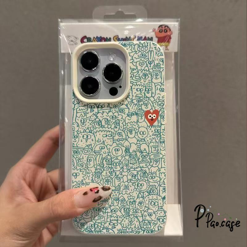 สำหรับ IPhone 17 Air 11 16 12 13 15 14 Pro Max XR X XS Max 7 14 16 8 15 Plus การ์ตูนที่มีคอลเลกชันปกหนังลายห่วงใย ราคา ถูกที่สุด ดีลบีเคเค แกลเลอรีภาพที่ 8
