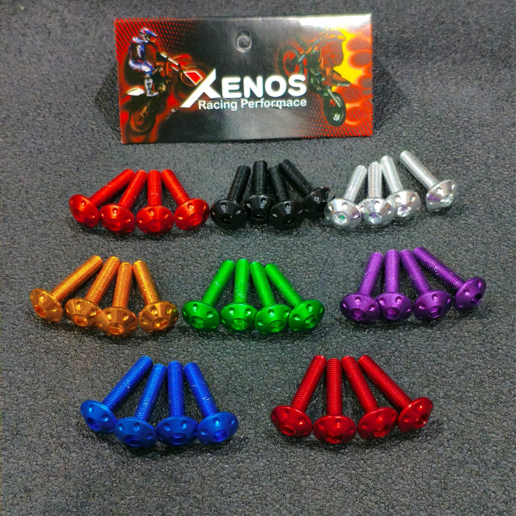 Nmax Aerox กระจก Visor Bolts แพคเกจ 4 ชิ้นกระจกบังแดด Bolts Nmax Aerox Lexi Vixion Pcx Nmax Turbo Nmax ใหม่ Xmax Adv Cnc Dot รุ่น Probolt นําเข้า HRG55 [SR]