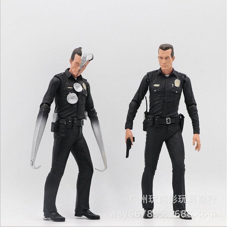 เล่น Shangying NECA ภาพยนตร์คลาสสิก T1000 Terminator Broken Head Arlo Action Figure ของเล่นเครื่องปร