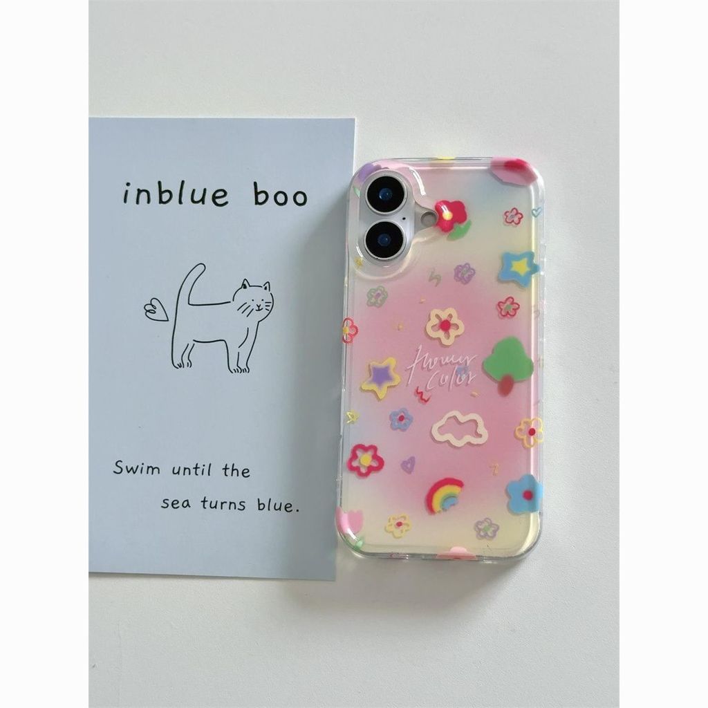 ดอกไม้กราฟฟิตีเหมาะสําหรับ iPhone17ProMax หญิง 16/15/14Plus Apple 13/12 เคสโทรศัพท์ 11/xs