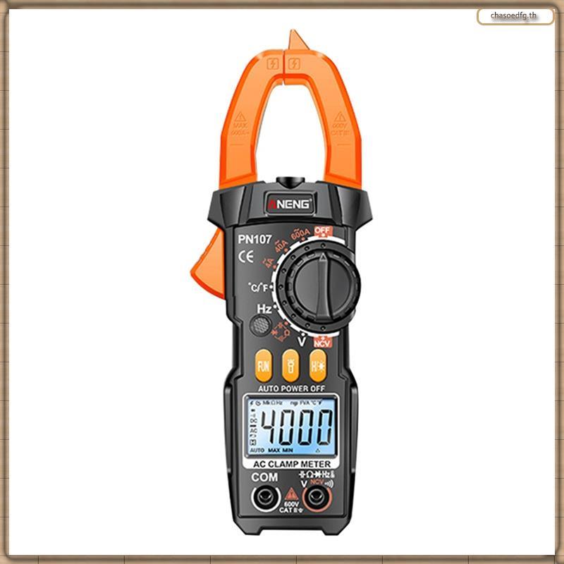 [BP] PN107 แคลมป์มิเตอร์ดิจิตอลแรงดันไฟฟ้า True RMS มัลติมิเตอร์ 600A เครื่องทดสอบปัจจุบัน NCV Induc