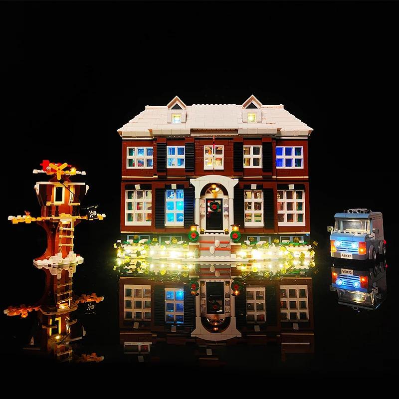 ชุดไฟ LED สําหรับ LEGO Home Alone Kevin 21330 บ้านพร้อมไอเดียโคมไฟไม่รวม Building Block (เฉพาะชุดไฟ 