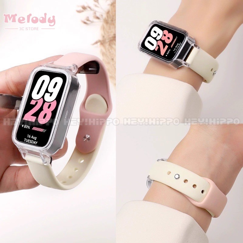 สายซิลิโคนสําหรับ Huawei Band 10 / 9 / 8 / 7 /6 / 6Pro สายนาฬิกาสําหรับ Honor Band 10 9 7 6 แฟชั่นสีทึบสร้อยข้อมือนุ่มเปลี่ยนสายรัดข้อมือ
