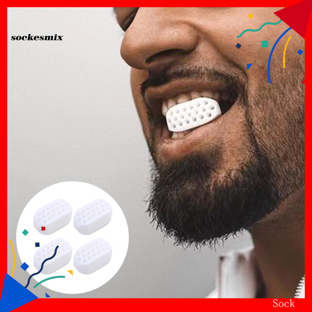 SX ผู้ใหญ่ Jaw Exerciser Defined Jawline ซิลิโคน Jaw Exerciser กล้ามเนื้อ Sculpting Trainer สําหรับผ